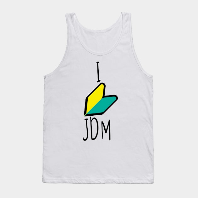 I Love JDM Wakaba Tank Top by cocorf